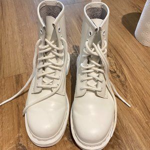 Dr.Martens White Boots for Women